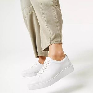 NEW FitFlop Womens Rally Trainers White Sneakers size 10 reg $110